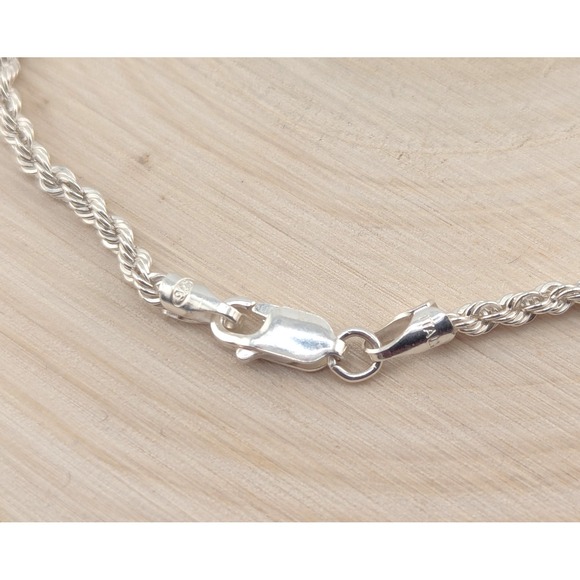 Women's Larimar Pendant Necklace Rope Chain Style Handmade Fine‎ Jewelry *** - Picture 9 of 11